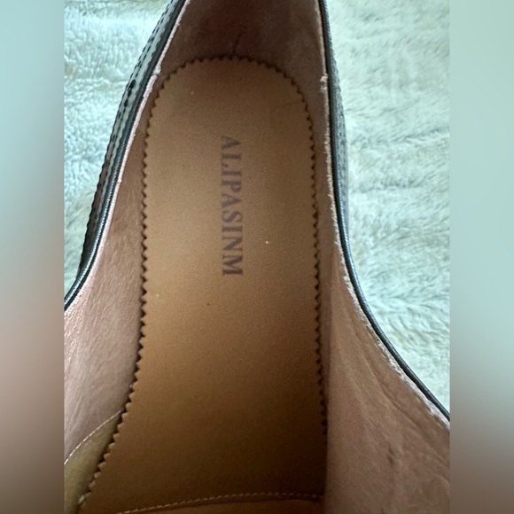 Alipasinm black  Cap-Toe Lace-up Oxford men shoes size is 13 - Picture 3 of 9